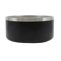 64oz Black Stainless Steel Dog Bowl